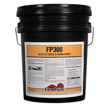 FP300 Acrylic Black Fence & Barn Paint - 5 Gallon